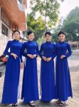 áo dài xanh coban