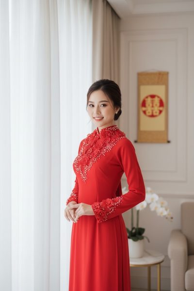 thuê áo dài cô dâu