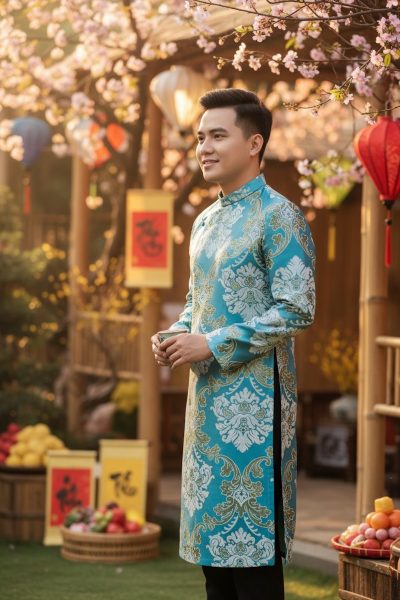 thuê áo dài nam hcm