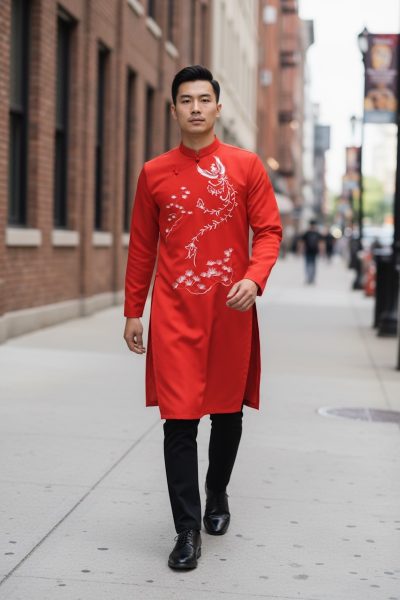 thuê áo dài nam hcm