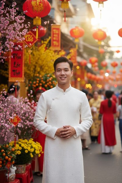 thuê áo dài nam hcm