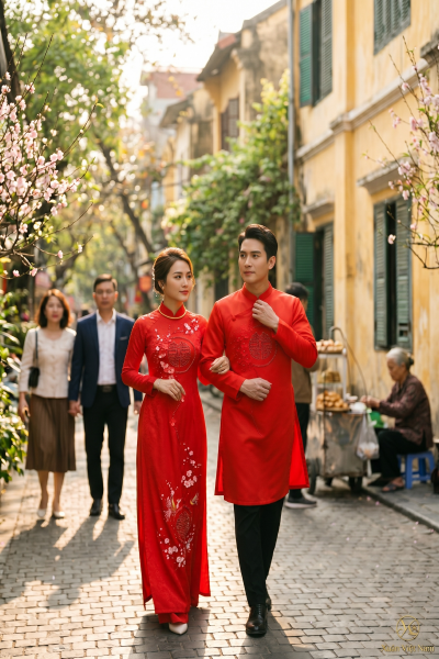 thuê áo dài nam tại HCM